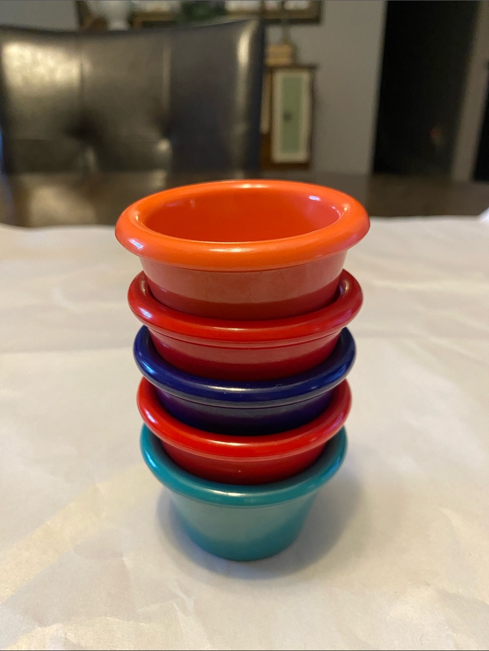 Stackable Colorful Plastic Nesting Cups - Multi-Color